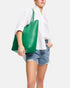 Monica Green Leather Shopper
