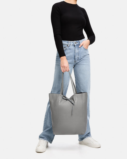 Monica Grey - Soft Leather Shopper Bag