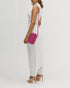 Ava Fuchsia Leather Crossbody Bag