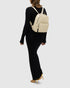 Maddie Milk Leather Backpack