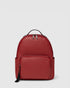 Maddie Red Leather Backpack