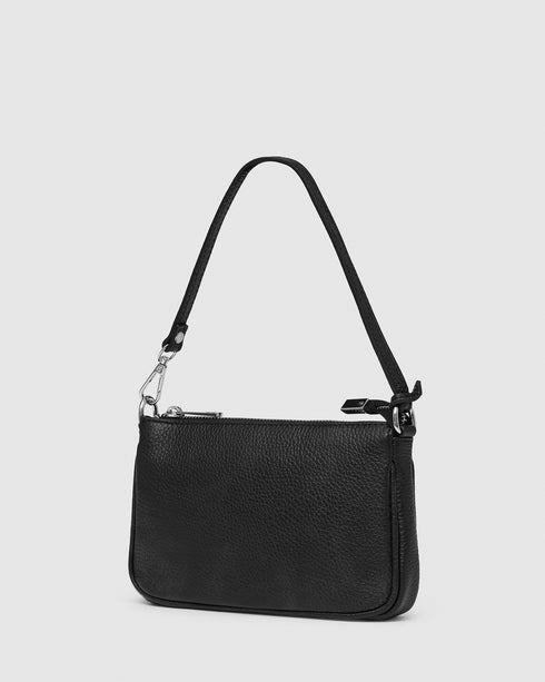 Laila Black Leather Handbag
