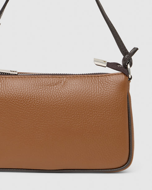Laila Tan Leather Handbag