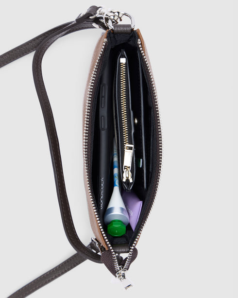 Laila Tan Leather Handbag