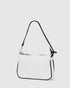 Laila White Leather Handbag