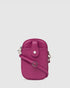 Ava Fuchsia Leather Crossbody Bag