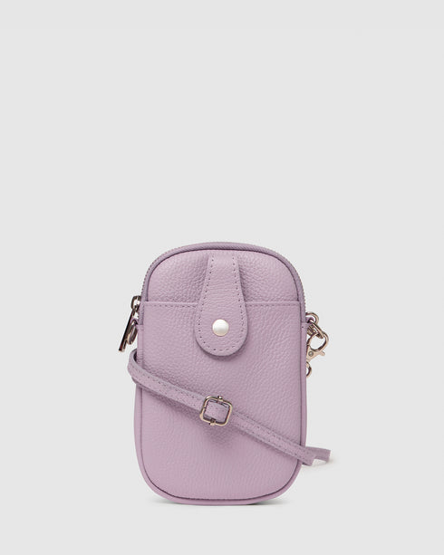 Ava Lavander Leather Crossbody Bag
