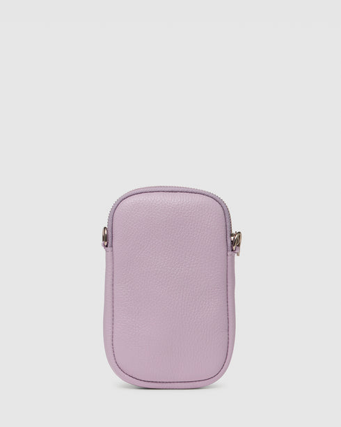 Ava Lavander Leather Crossbody Bag