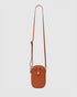 Ava Orange Leather Crossbody Bag