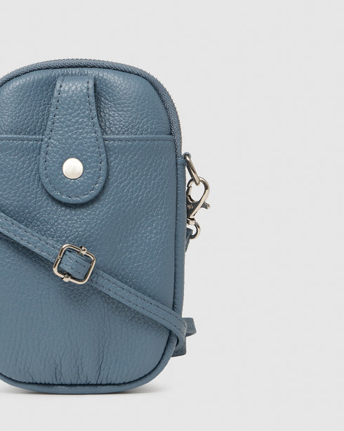 Ava Celeste Leather Crossbody Bag