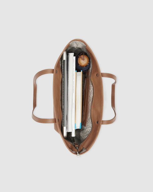 Iris Tan - Leather Tote Bag