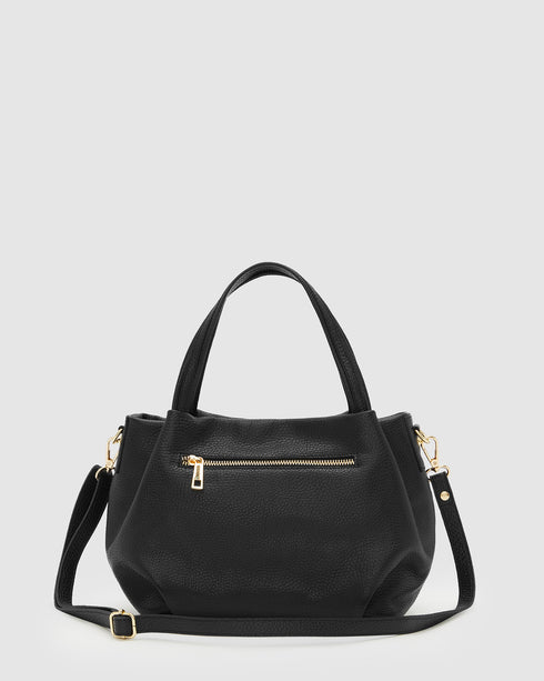 Poppy Black - Leather Crossbody