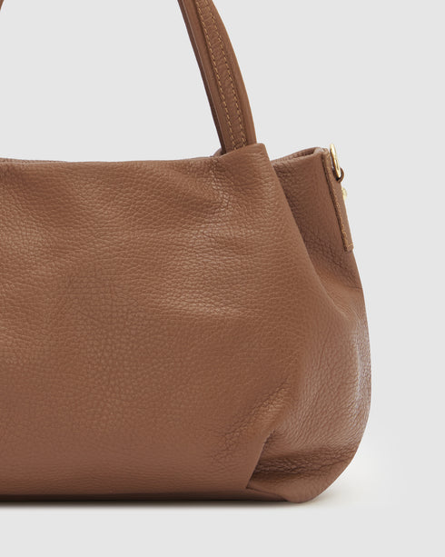 Poppy Tan - Leather Crossbody