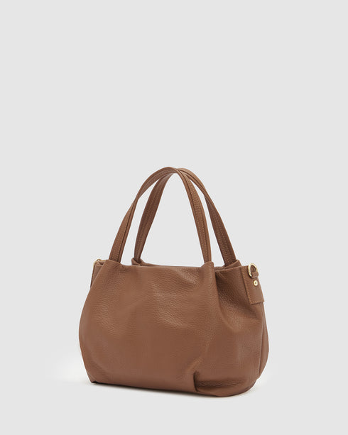 Poppy Tan - Leather Crossbody