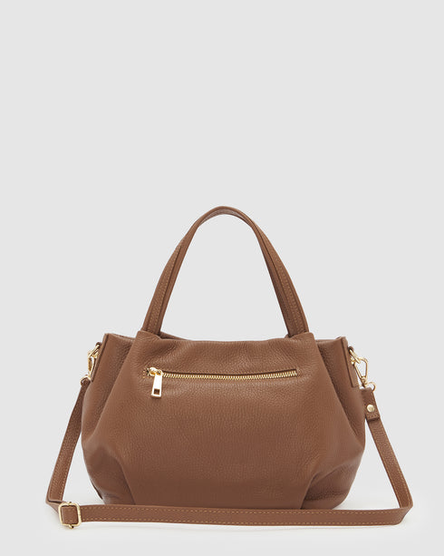 Poppy Tan - Leather Crossbody