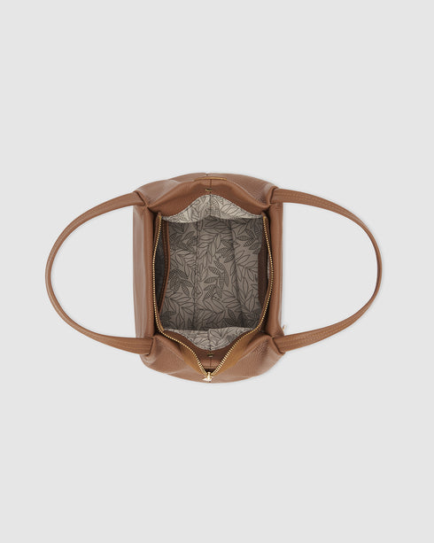 Poppy Tan - Leather Crossbody