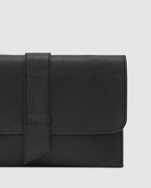 Noojee Black - Leather Clutch