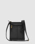 Merredin Black - Leather Crossbody Bag