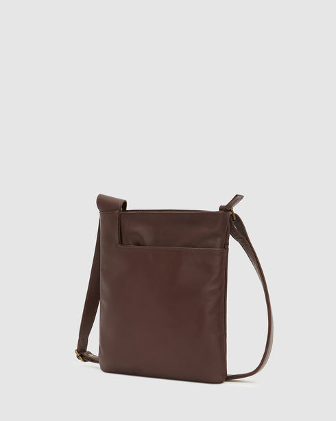 Merredin Brown - Leather Crossbody Bag