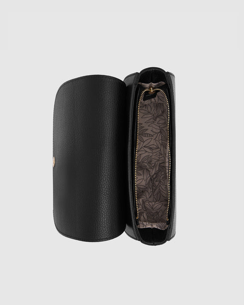 Ella Black - Leather Crossbody