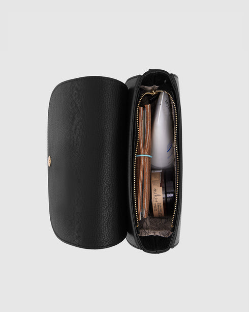 Ella Black - Leather Crossbody