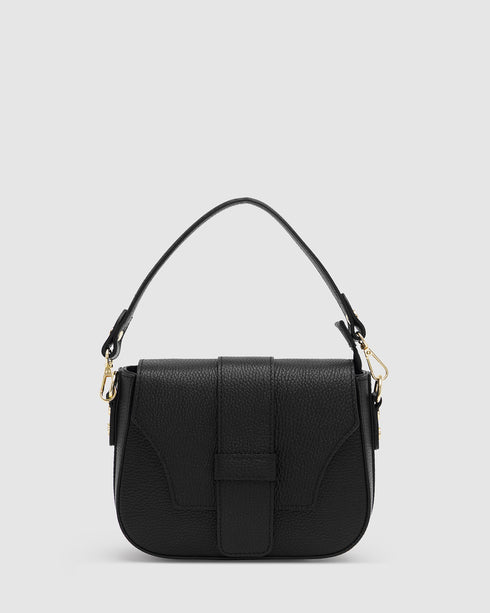 Simone Black - Leather Crossbody