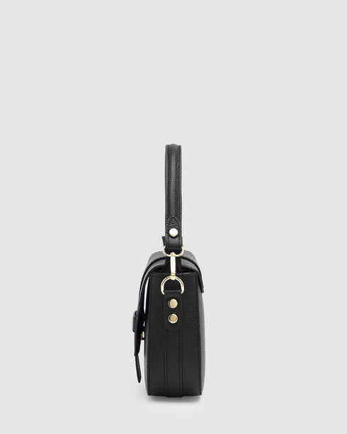 Simone Black - Leather Crossbody