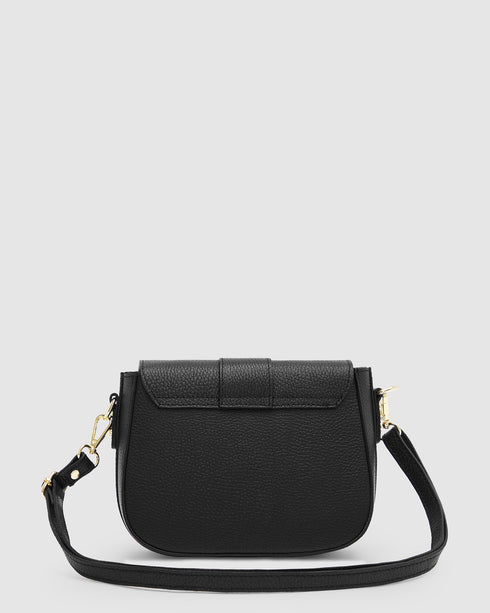 Simone Black - Leather Crossbody