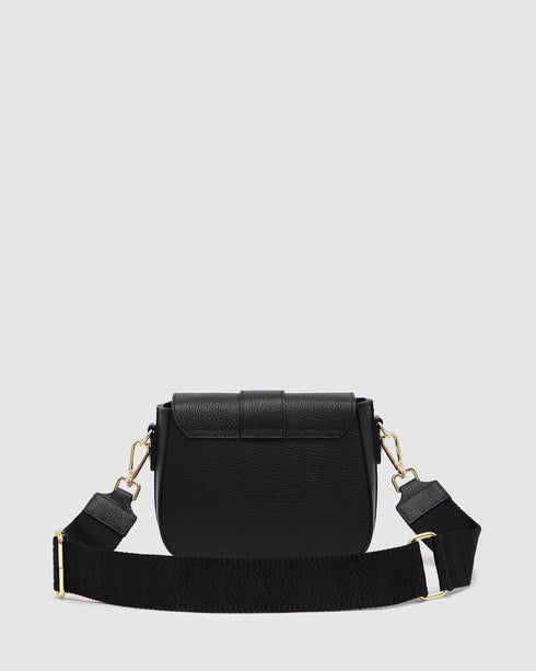 Simone Black - Leather Crossbody