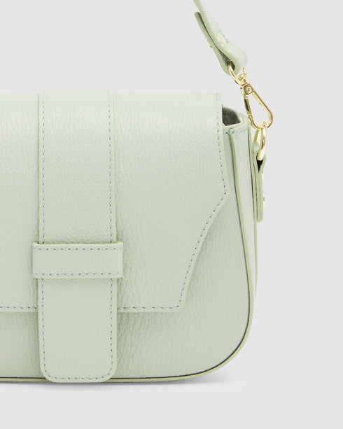Simone Pistachio - Leather Crossbody