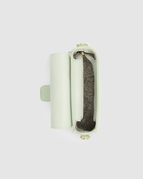 Simone Pistachio - Leather Crossbody
