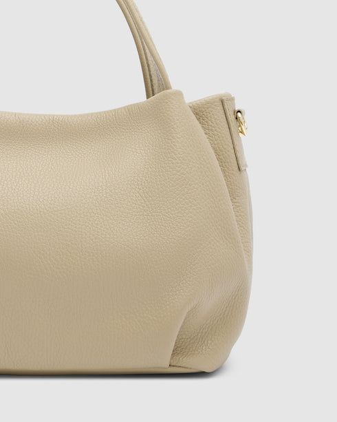 Poppy Taupe - Leather Crossbody