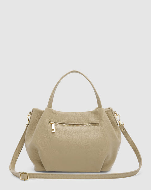 Poppy Taupe - Leather Crossbody