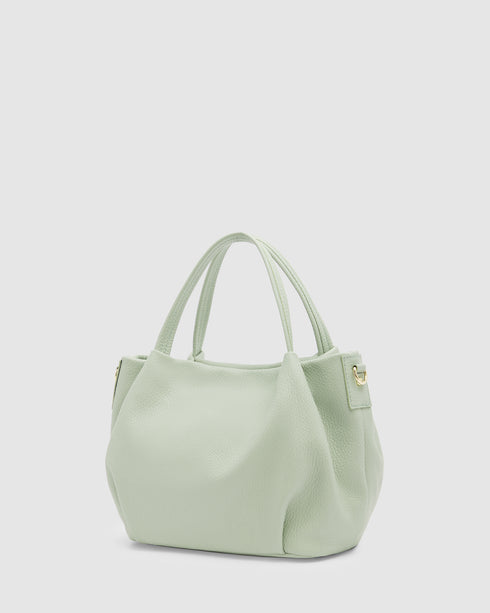 Poppy Pistachio - Leather Crossbody