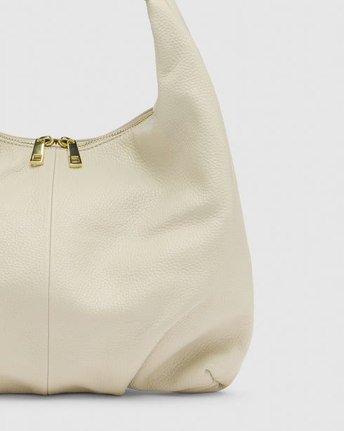 Penelope Milk - Leather Shoulder Bag