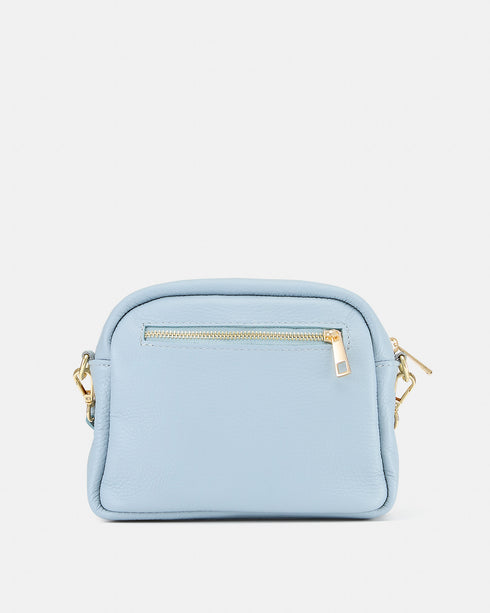 Aria Celeste - Leather Crossbody Bag