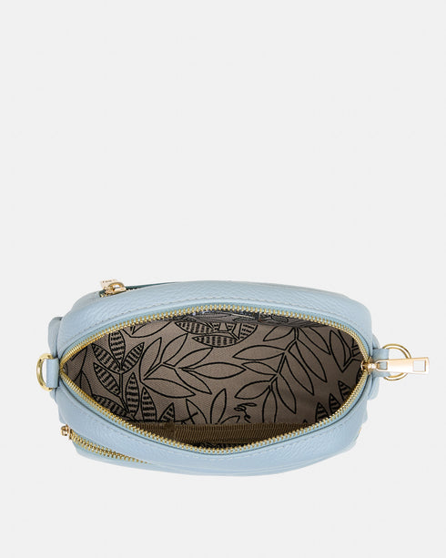 Aria Celeste - Leather Crossbody Bag
