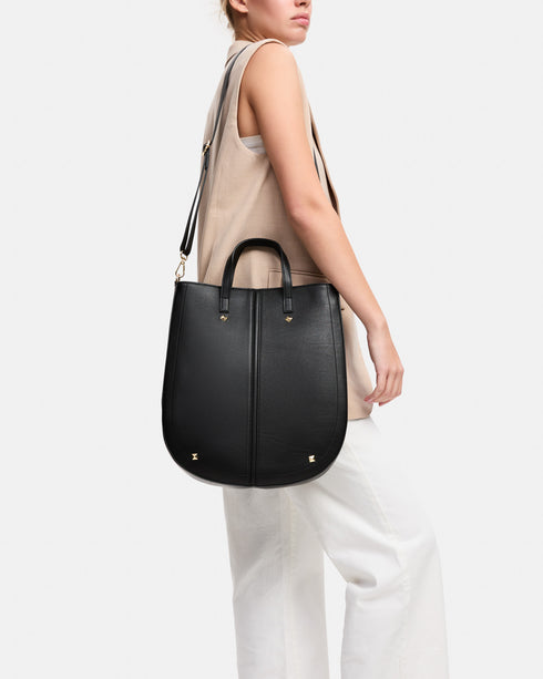 Chiara Black - Leather Tote