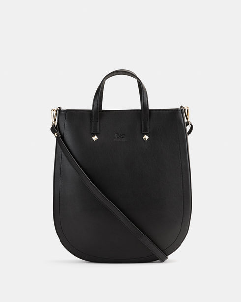 Chiara Black - Leather Tote