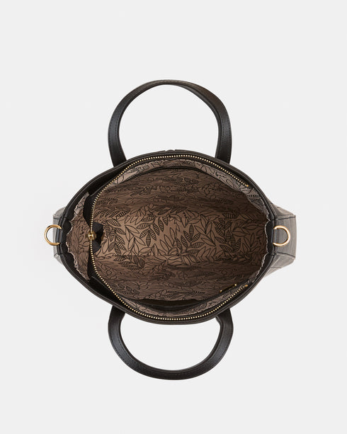 Chiara Black - Leather Tote