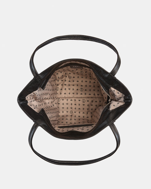 Kirkby Black - Leather Tote Bag