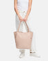 Kirkby Nude - Leather Tote Bag