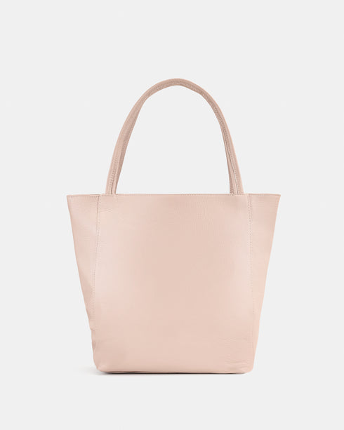 Kirkby Nude - Leather Tote Bag