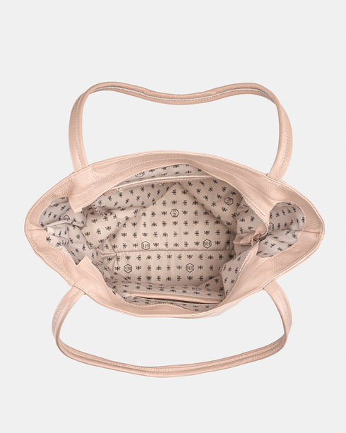 Kirkby Nude - Leather Tote Bag