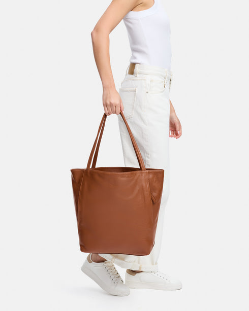 Kirkby Tan Leather Tote Bag