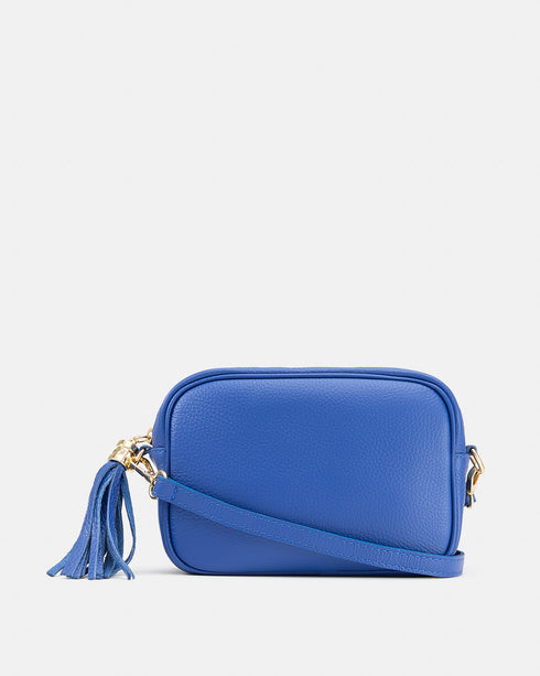 Maya Blue - Leather Crossbody Bag