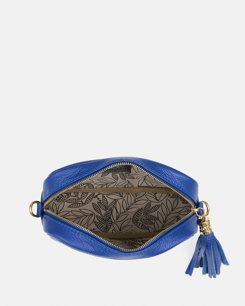 Maya Blue - Leather Crossbody Bag