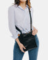 Merredin Black - Leather Crossbody Bag