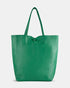 Monica Green Leather Shopper