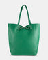 Monica Green Leather Shopper